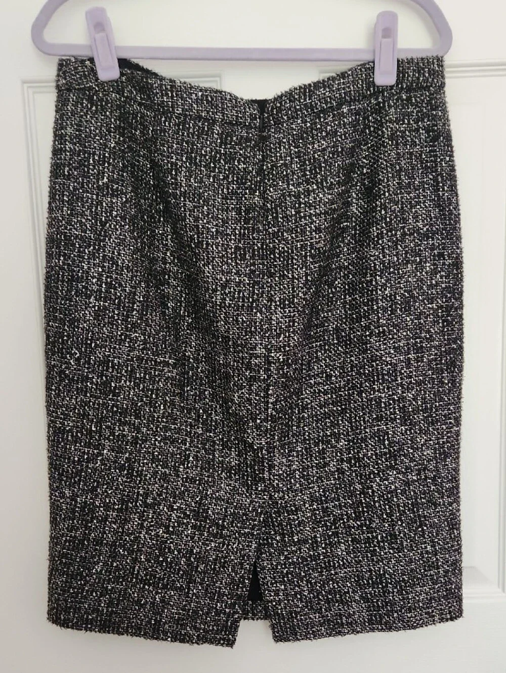 J. Crew Black & White Tweed No. 2 Pencil Skirt - Work, Job, Office, Interview